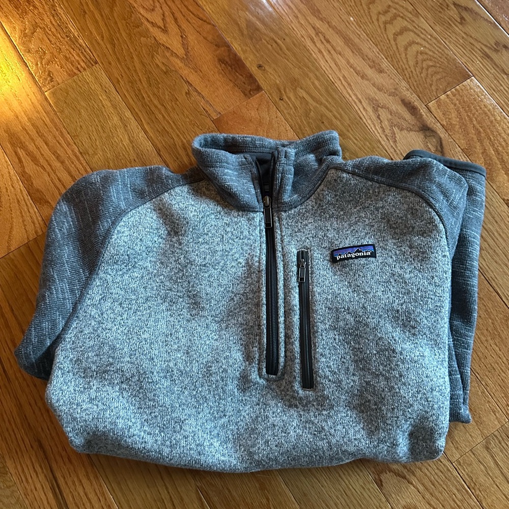 Patagonia Men's Zip-Up Sweater in Gray